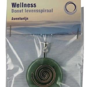 Pendentif Donut Spirale de Vie Aventurine Verte