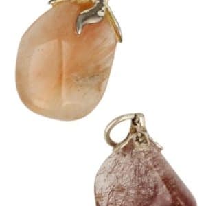 Pendentif en quartz rutile pour la créativité et la détermination