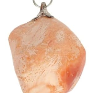 Pendentif en pierre précieuse Opale Feu pour Originalité et Amour