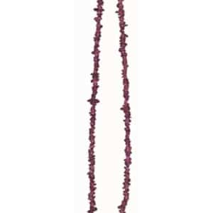 Collier en éclats de tourmaline violette avec éclats de pierres de 5 à 10 mm