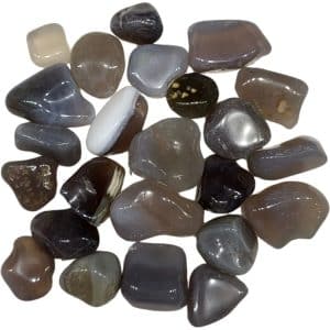 Agates Grises Polies 250 grammes du Brésil