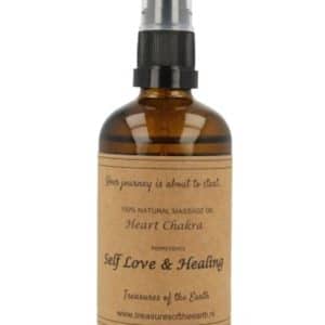 Huile de Massage Chakra du Cœur - Amour de Soi & Équilibre 100 ml