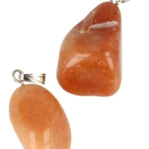 Pendentif en pierre précieuse Aventurine orange Vivacité et Rêves