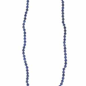 Collier en Lapis Lazuli Perles 8mm 73cm avec Fermoir