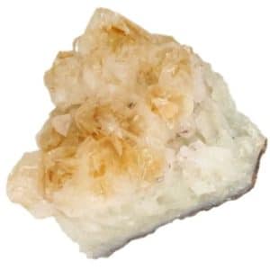 Citrine chauffée cristallisée du Brésil morceaux de 250-300 grammes