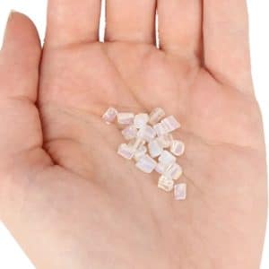 Perles en blocs synthétiques d'opalite 20 pièces dans un sachet