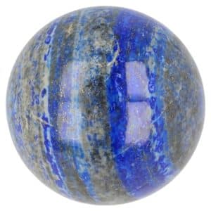 Boule unique en pierre précieuse de lapis-lazuli d'Afghanistan