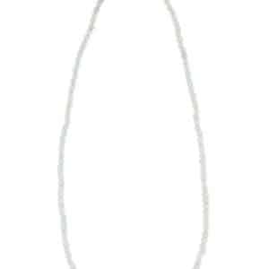 Collier de perles d'aigue-marine avec fermoir doré 40 cm