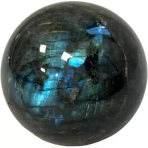 Boule en pierre semi-précieuse de labradorite de Madagascar photo à titre indicatif