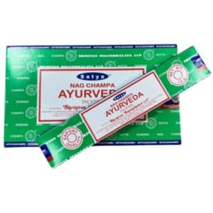 Satya Nag Champa Ayurveda Encens Boîte 12 Paquets 15 Grammes