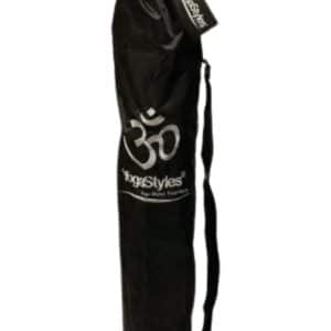 Sac noir imperméable pour tapis de yoga avec signe Om